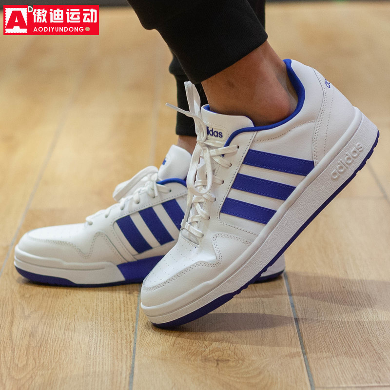 阿迪达斯NEO男鞋2023新款小白鞋轻便运动鞋休闲板鞋 H00461H00460 - 图2