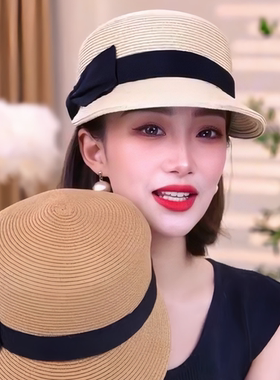 夏季防晒帽子渔夫帽出游马术帽