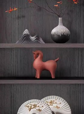 精选新中式现代轻奢高档客厅电视A柜摆件家居创意装饰品酒柜书房