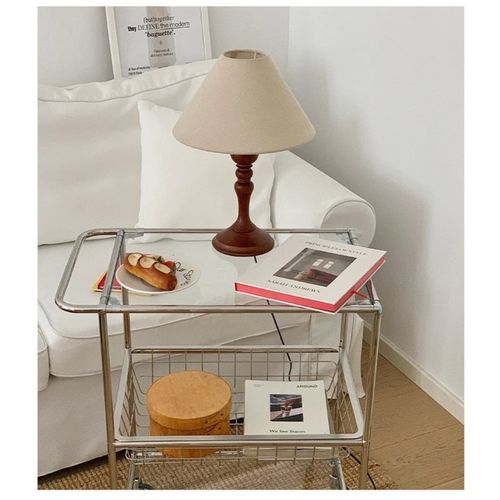 优选I1实木复古台灯法式床头氛围灯新中式中古风深色卧Z室灯浪漫 - 图0