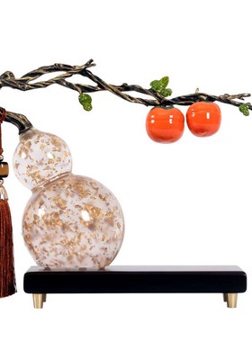 优选新中式家居摆件样板间高端软装E茶室客厅酒柜开放格玄关博古