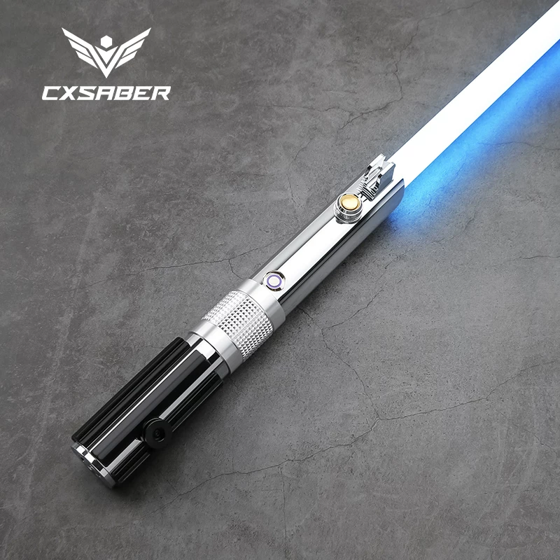 Полностью металлический световой меч CXSABER, рукоять, игрушка с лазером, Звёздные войны