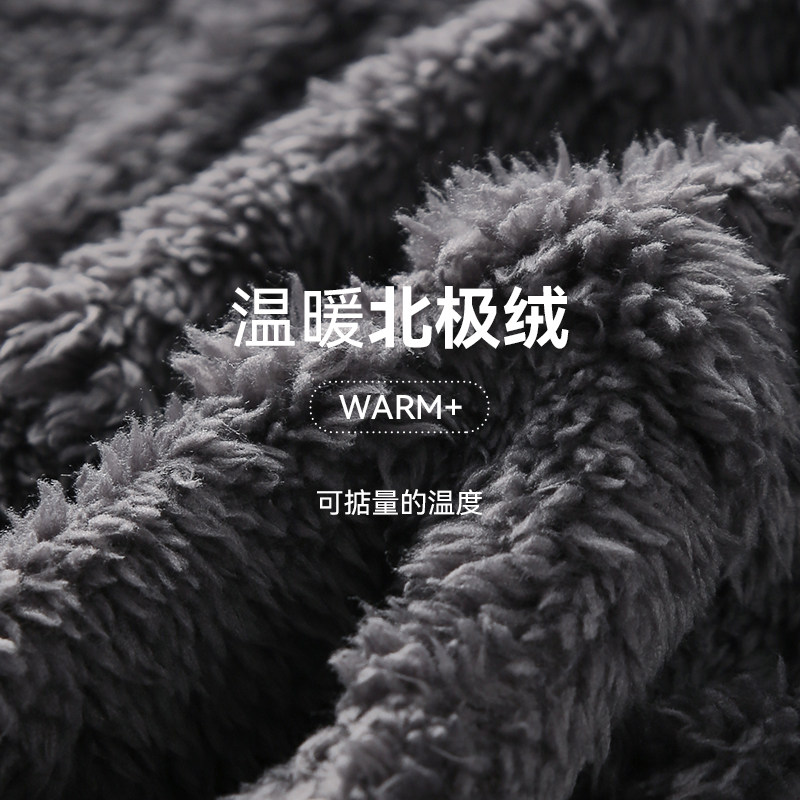 芬腾冬季珊瑚绒情侣拉链北极绒睡衣 芬腾outlets店睡衣/家居服套装