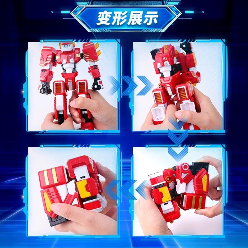 心奇爆龙战车6魔方变形恐龙男孩机器人正版玩具暴新霸王龙金刚六X - 图0