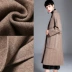 Mùa thu đông 2019 áo khoác cashmere mới dành cho nữ phiên bản Hàn Quốc của áo khoác len hai mặt cao cấp áo khoác len dài - Trung bình và dài Coat