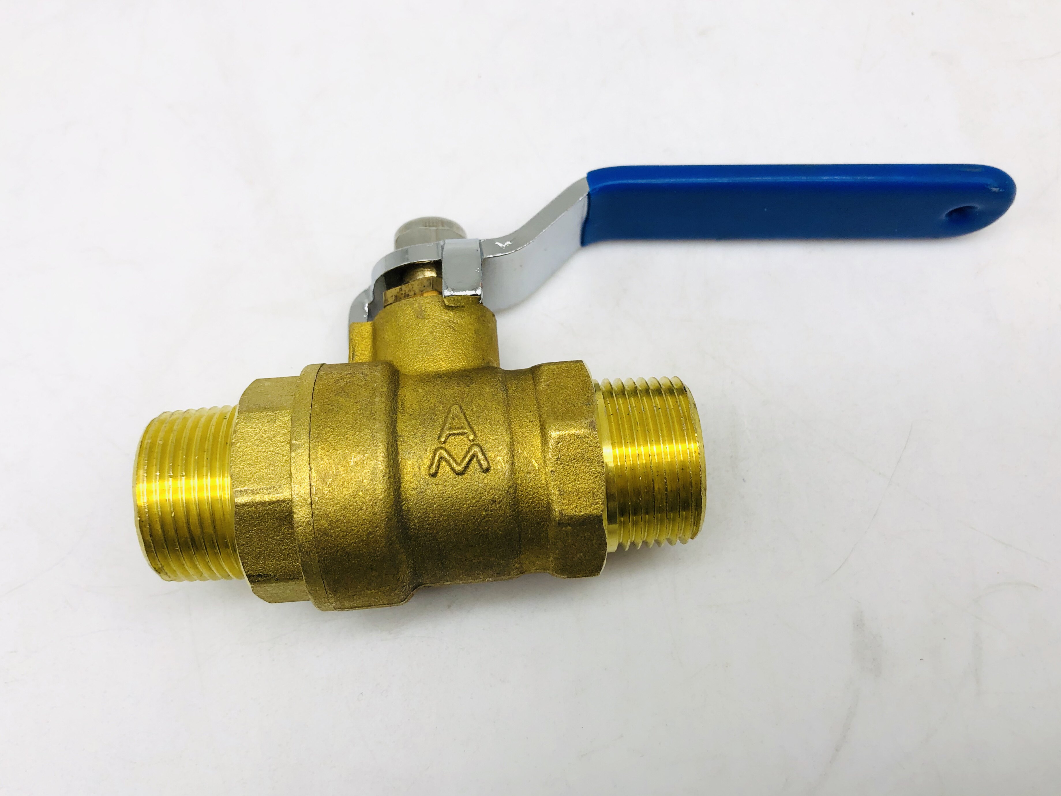 埃美柯206工程家用丝扣螺纹全黄铜双外螺丝球阀dn152025四六分