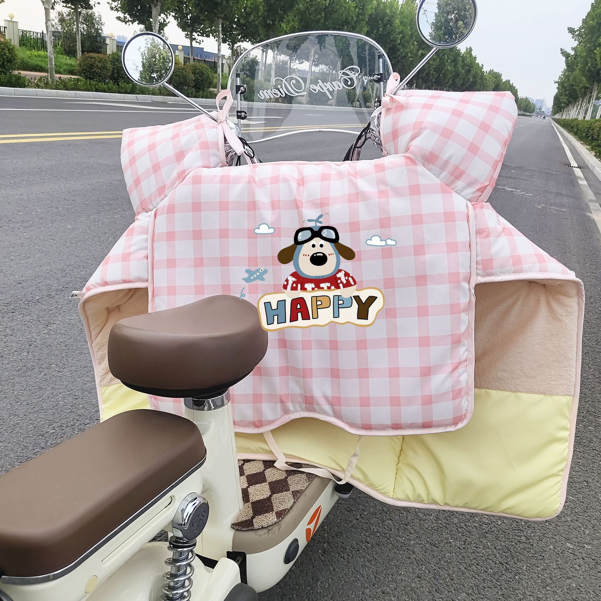 适用雅迪爱玛小牛台铃电动车挡风被冬用2025新款新型kt猫挡风被 - 图3