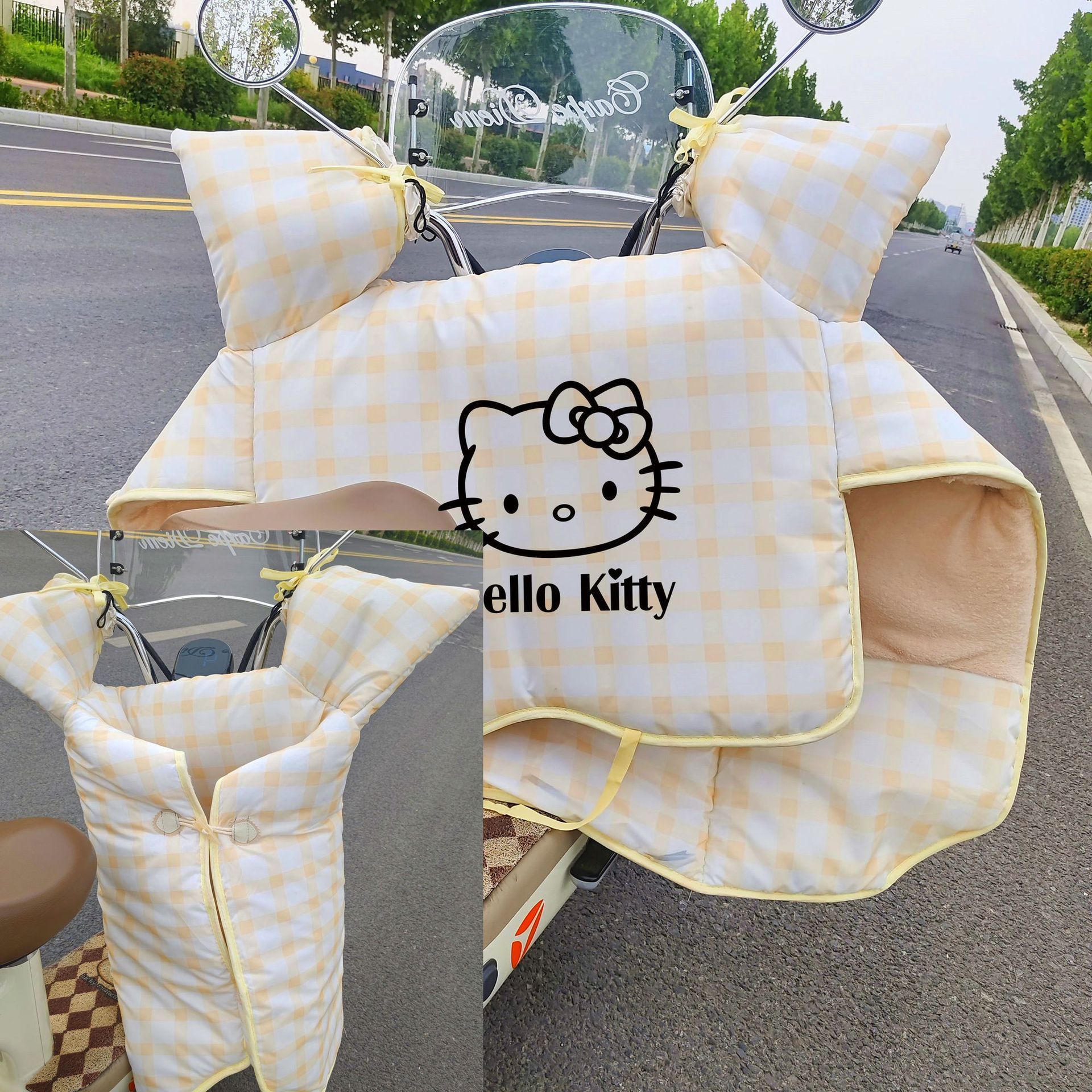 适用雅迪爱玛小牛台铃电动车挡风被冬用2025新款新型kt猫挡风被 - 图1