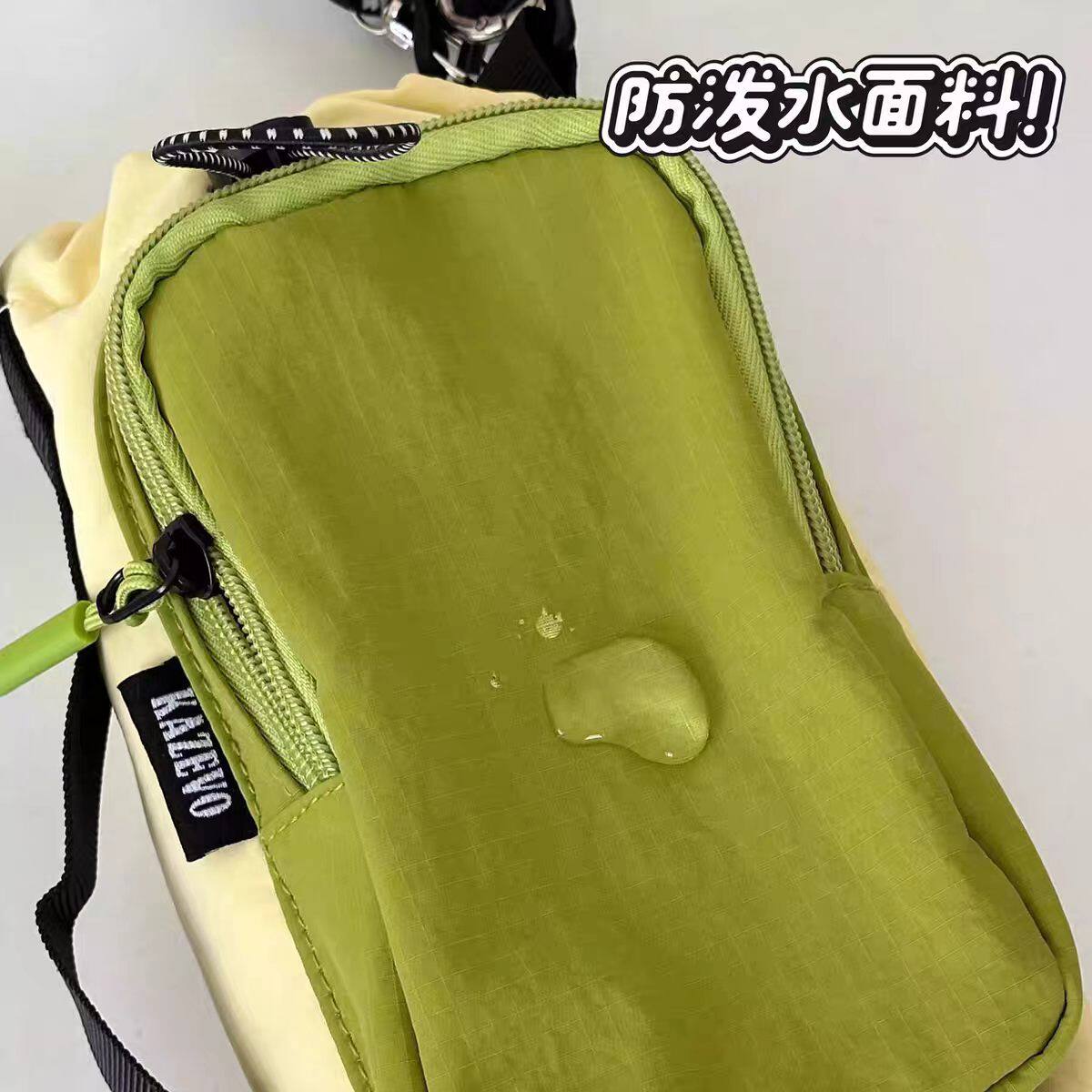 Walking bag tool crossbody small bag trendy mobile phone bag male and female students travel outdoor sports lightweight water cup bag