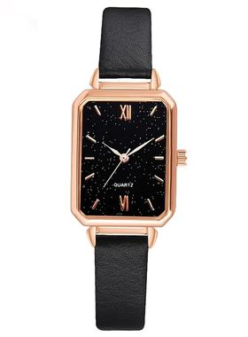 5PCS Women Watches Set New Rose Gold Green Ladies Bracelet W