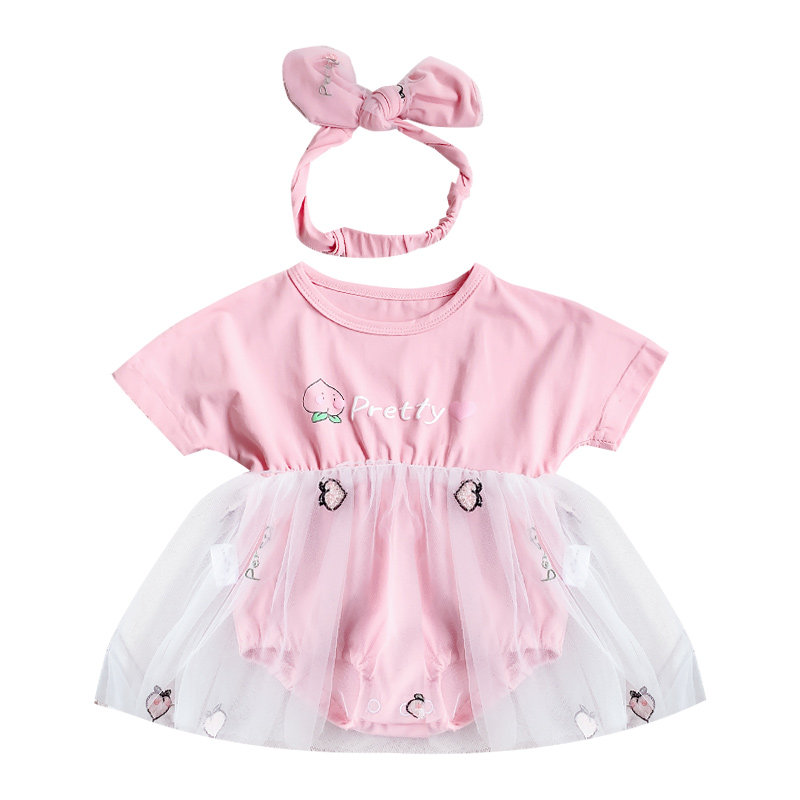 新生婴儿短袖夏季连体衣 德比球球连身衣/爬服/哈衣