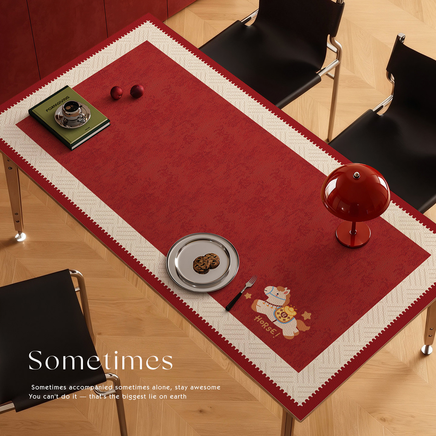 2026新年小马餐桌垫免洗防水防油隔热防烫客厅茶几桌布台面保护垫,淘宝优惠券,粉丝福利购,淘宝优惠卷