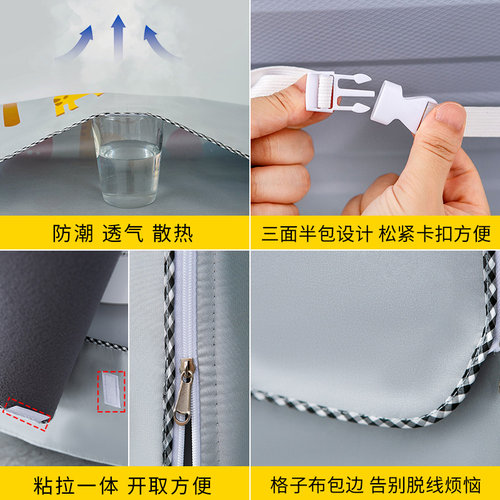 滚筒洗衣机罩品牌通用10公斤全自动加厚加密防尘盖布防水防晒罩套 - 图2