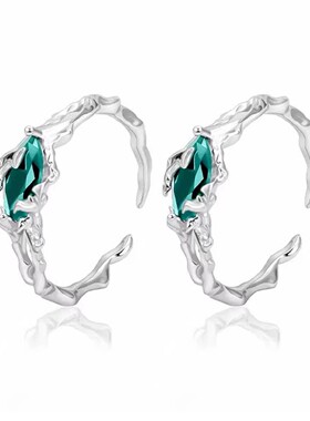 欧美嘻哈风复古枯枝开口可调戒指