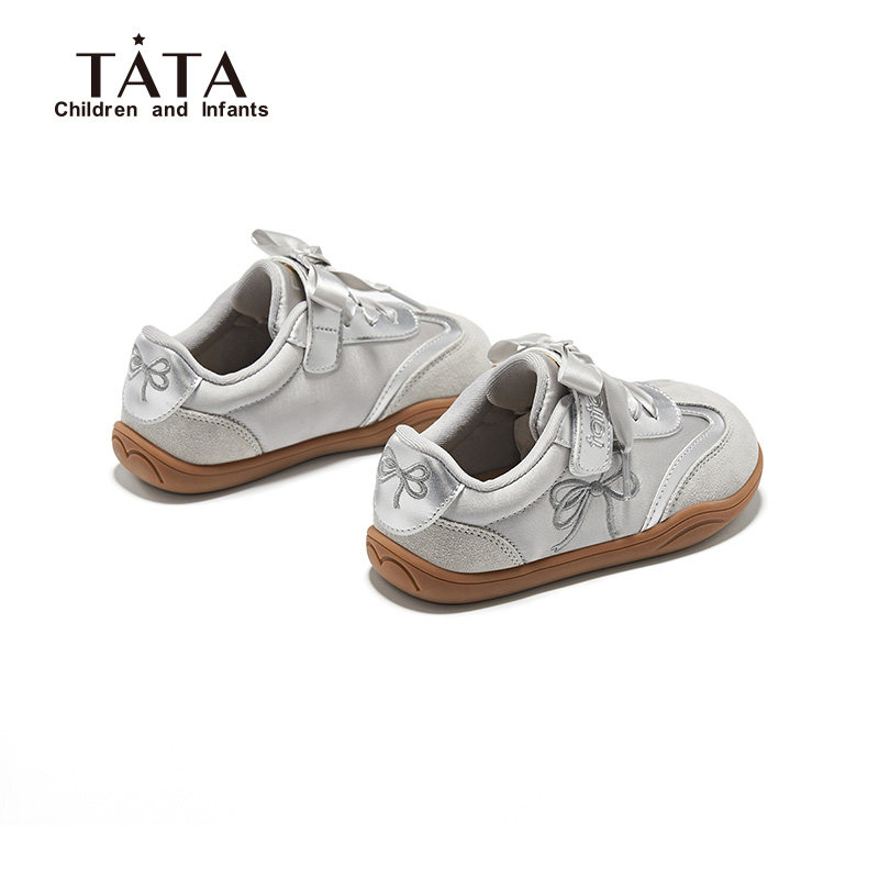TATA童鞋德训鞋女童板鞋2025新款阿甘鞋儿童休闲鞋女运动板鞋春秋,淘宝优惠券,粉丝福利购,淘宝优惠卷