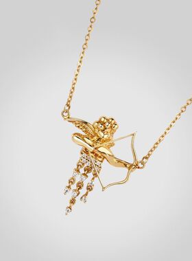 可爱轻奢爱神项链时尚丘比特吊坠