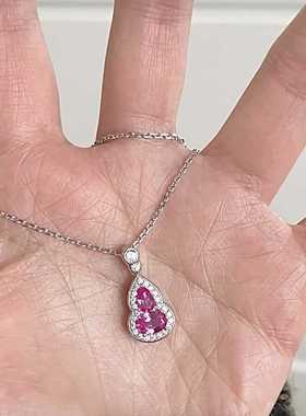 红宝石时尚个性小众满钻葫芦吊坠