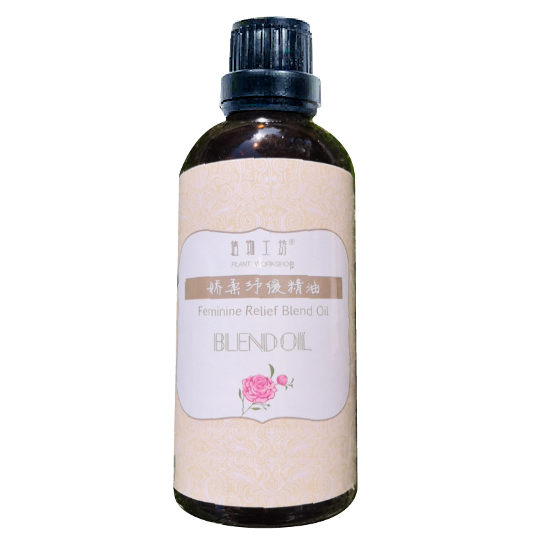 植物工坊娇柔纾缓精油100ml按摩油 花沐甄品工厂店复方精油