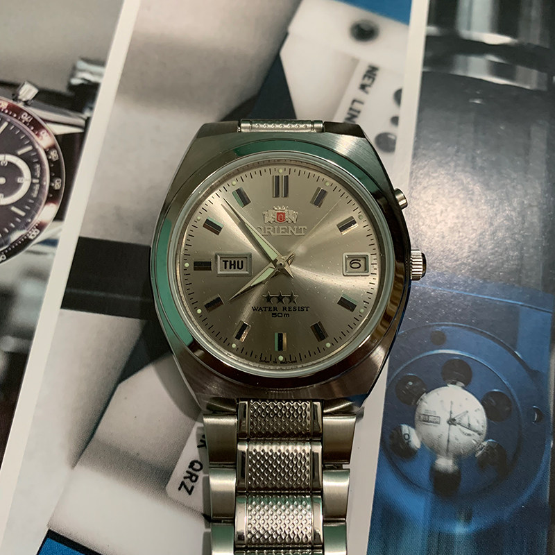 东方双狮全自动机械男经典怀旧手表 上海diamond手表国产腕表