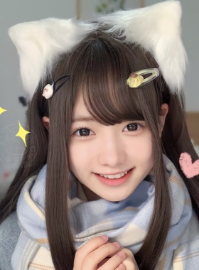 猫猫祟祟～纯白猫耳发夹手作兽耳毛绒可爱猫咪头饰软妹发饰lolita