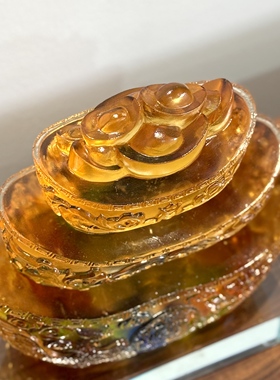 琉璃摆件黄金万两七彩