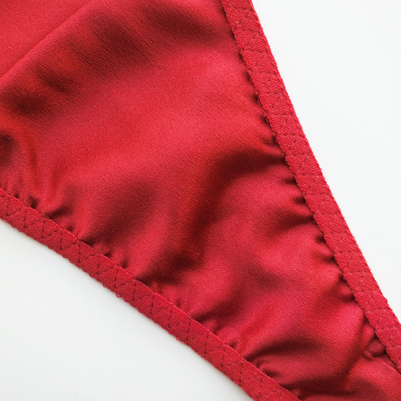 桑蚕丝中腰性感内裤 情调诱惑无痕小裤头 丝绸本命红细带丁字裤女,淘宝优惠券,粉丝福利购,淘宝优惠卷