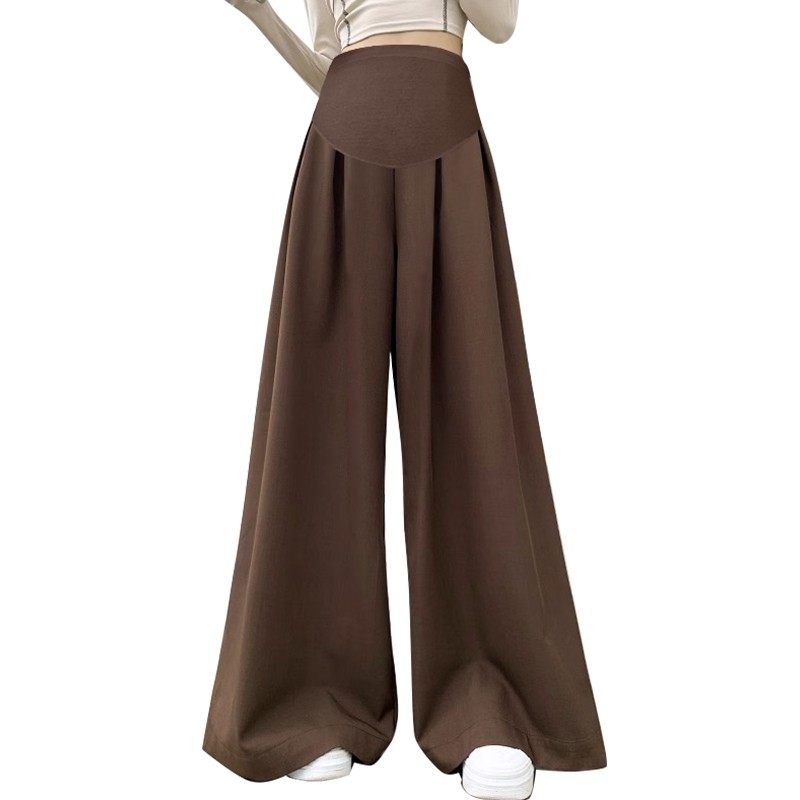 孕妇秋冬装大码时尚经典休闲阔腿瘦拖地裤高级感西装裤孕妇裤裙,淘宝优惠券,粉丝福利购,淘宝优惠卷