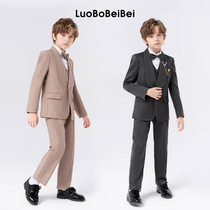Boy Suits Suit Children Yinglun Wind Autumn Winter Flowers Childlike Dresses Host Speech Handsome Piano Performance West Suit