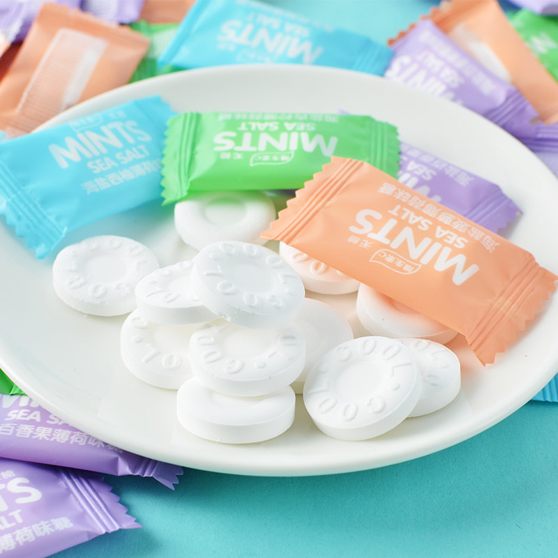 优之唯品无糖海盐薄荷糖mint糖果 日美食品糖果