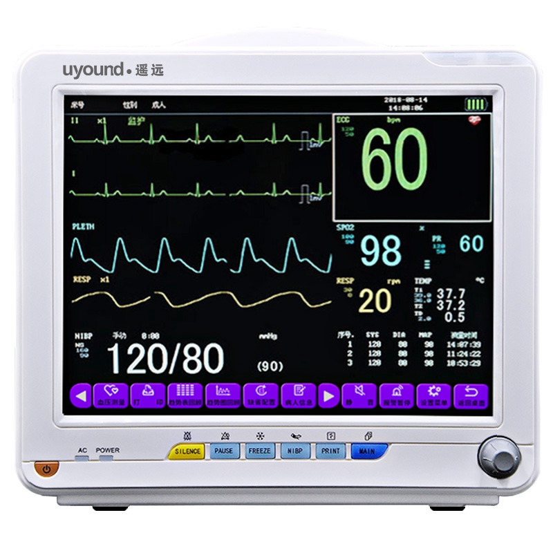 心电监护仪医用24小时心脏监测仪多参数家用血氧饱和度动态监测仪 - 图3