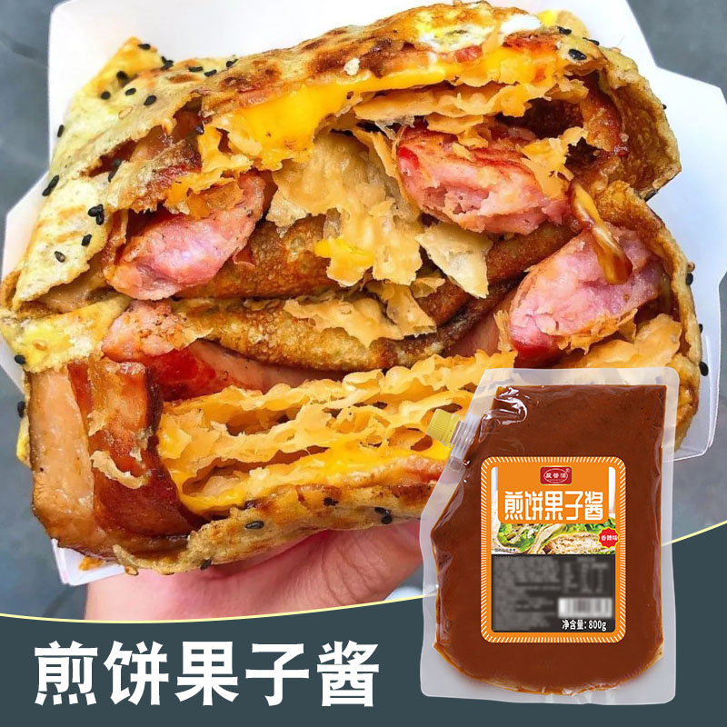 煎饼果子专用酱山东杂粮煎饼酱商用煎饼果子酱家用手抓饼卷饼酱料-图0