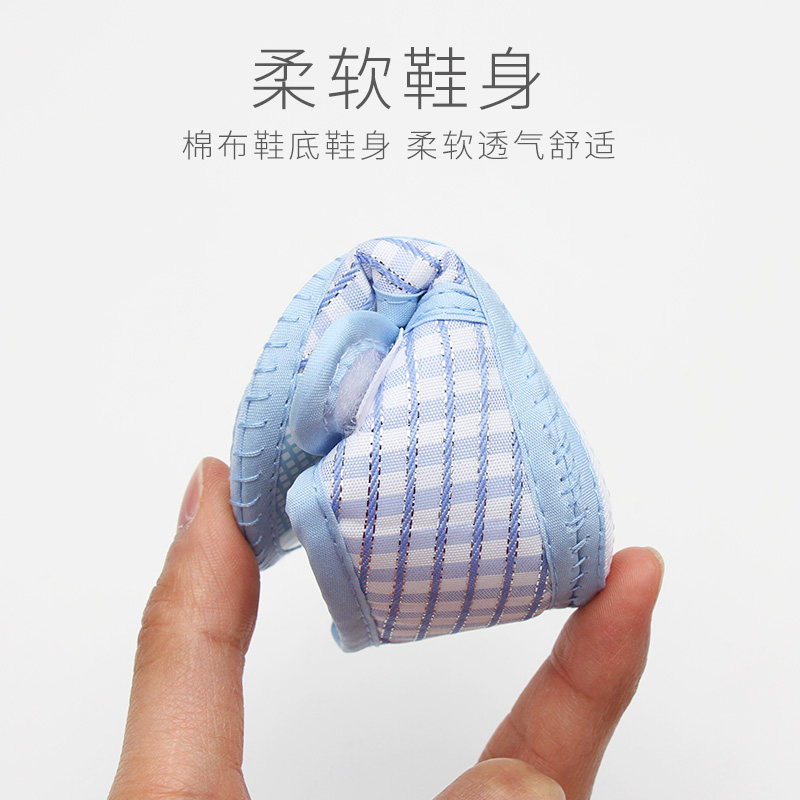 婴儿鞋子0-1岁春秋夏季宝宝学步鞋不掉脚软底6-12个月8室内布鞋男