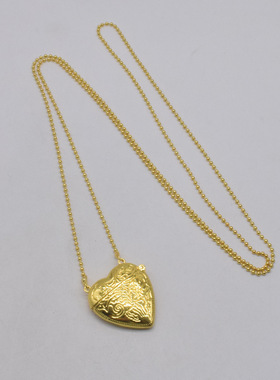 欧美时尚简约小众设计感项链爱心小包吊坠长款链子潮流百搭颈链女