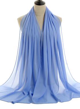 83# colors scarf women 头巾欧美回族印度多色新款