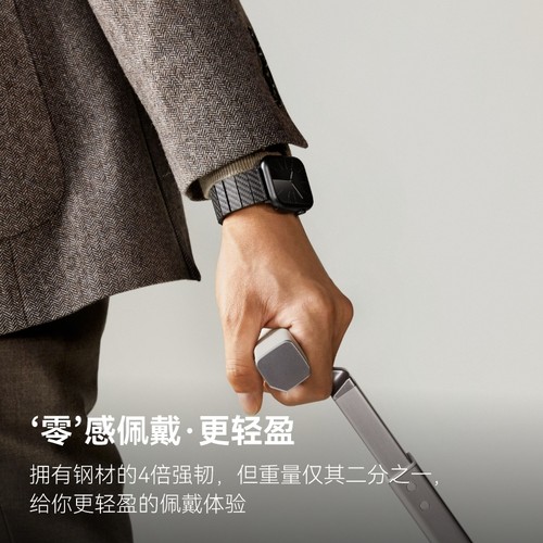 PITAKA适用苹果手表iwatch 11表带新款碳纤维applewatch Ultra3/2/S11/10/9凯夫拉磁吸回环运动腕带高级感男 - 图1
