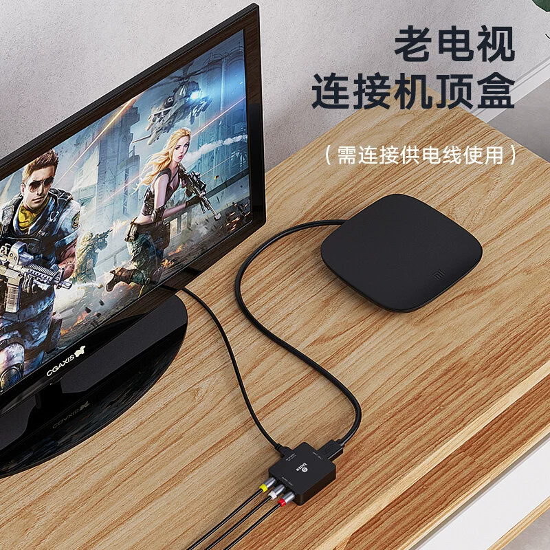 Biaz HDMI передача AV, конвертор HD3RCA, линейный выход, цоколевка старого типа телевизора