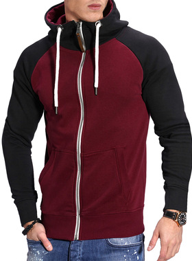 男士休闲开衫上衣Men's sports hoodie and casual cardigan top