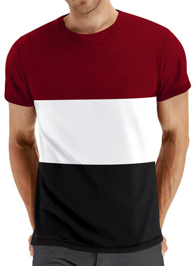 Summer plus casual short sleeved men's T-shirt夏天男式T恤