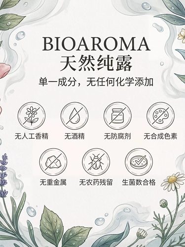 法国BIOAROMA有机格陵兰喇叭茶纯露500ml疏通养肤净化养肝 - 图0