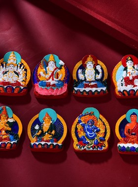 2025藏风纯手绘擦擦异型立体本命佛黑财神黄财神五爷现做量大可定