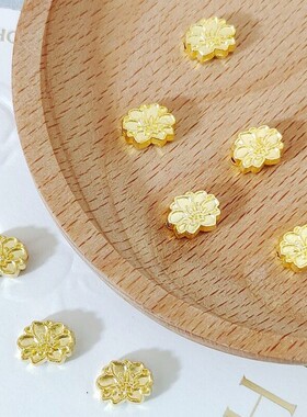2026diy串珠手链配件合金花朵隔珠莲花串珠间隔珠手串珠子手链配