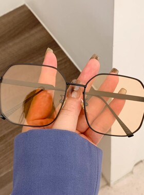 素颜经典方形大框墨镜女网红款百搭显脸小时尚街拍防紫外线太阳镜