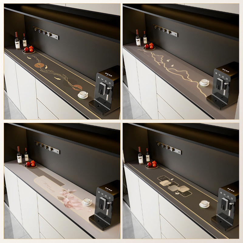 轻奢高级感玄关柜桌布防水防油免洗电视柜餐边酒柜台面保护垫桌垫,淘宝优惠券,粉丝福利购,淘宝优惠卷