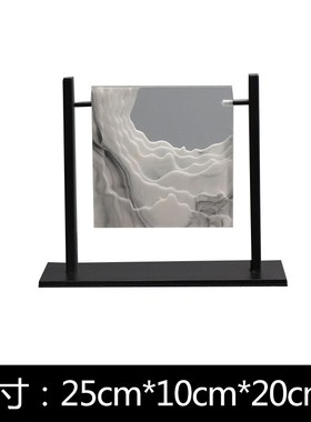 新中式创意假山雕塑禅意摆件书房办公室招财摆设进门玄关软装饰品