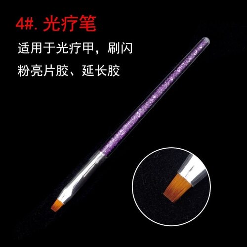 美甲笔刷工具彩绘笔雕花笔水晶笔拉线笔画花笔光疗笔甲油胶刷子 - 图3