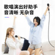 动圈式有线麦克风手持话筒6.35插头3米线长连接KTV音响功放机声卡