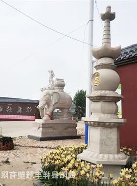 花岗岩石塔青石仿古佛塔大型石雕佛塔舍利塔寺庙佛院园林景观摆件