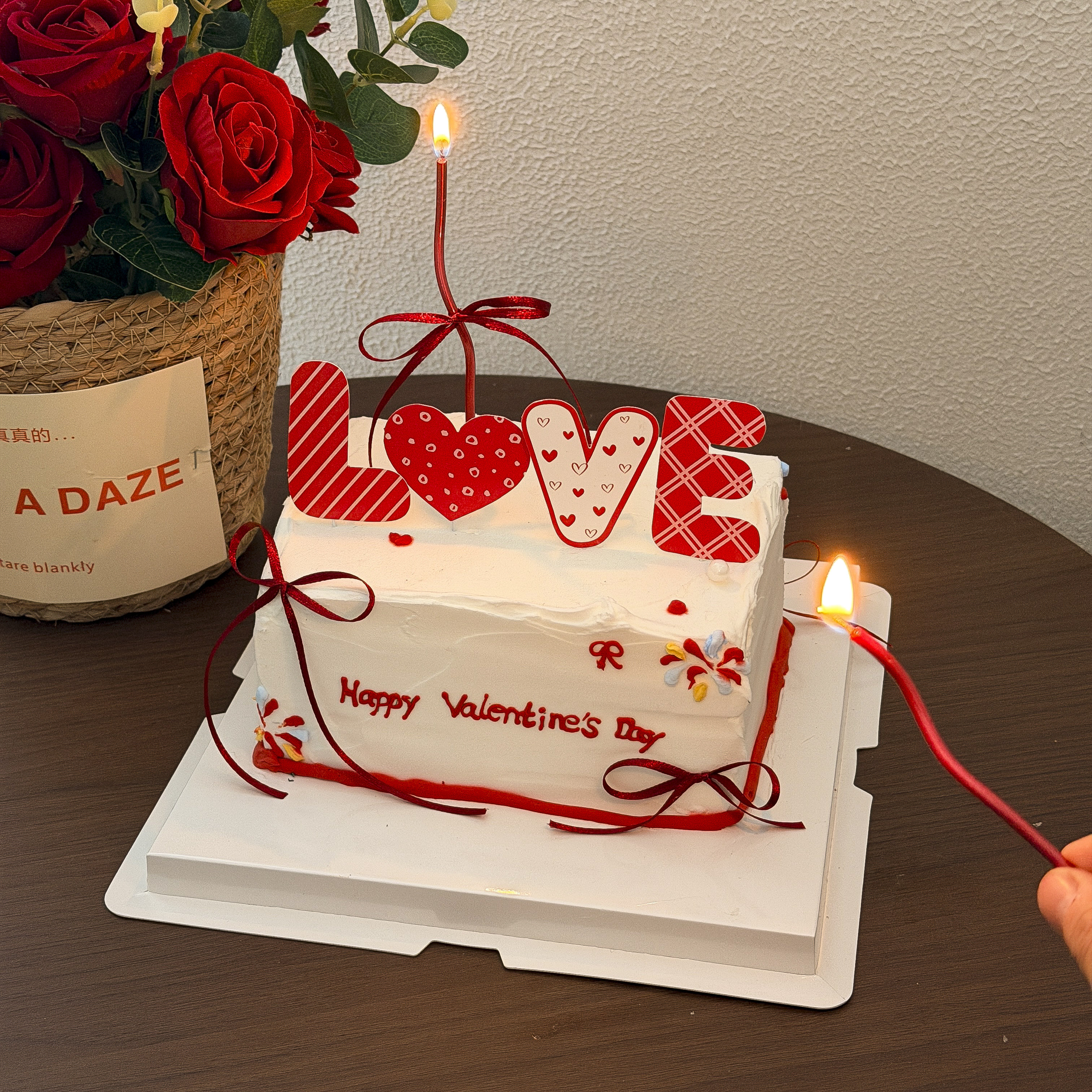 2026七夕情人节卡通LOVE蛋糕装饰情侣告白礼花丝带蜡烛甜品插件,淘宝优惠券,粉丝福利购,淘宝优惠卷