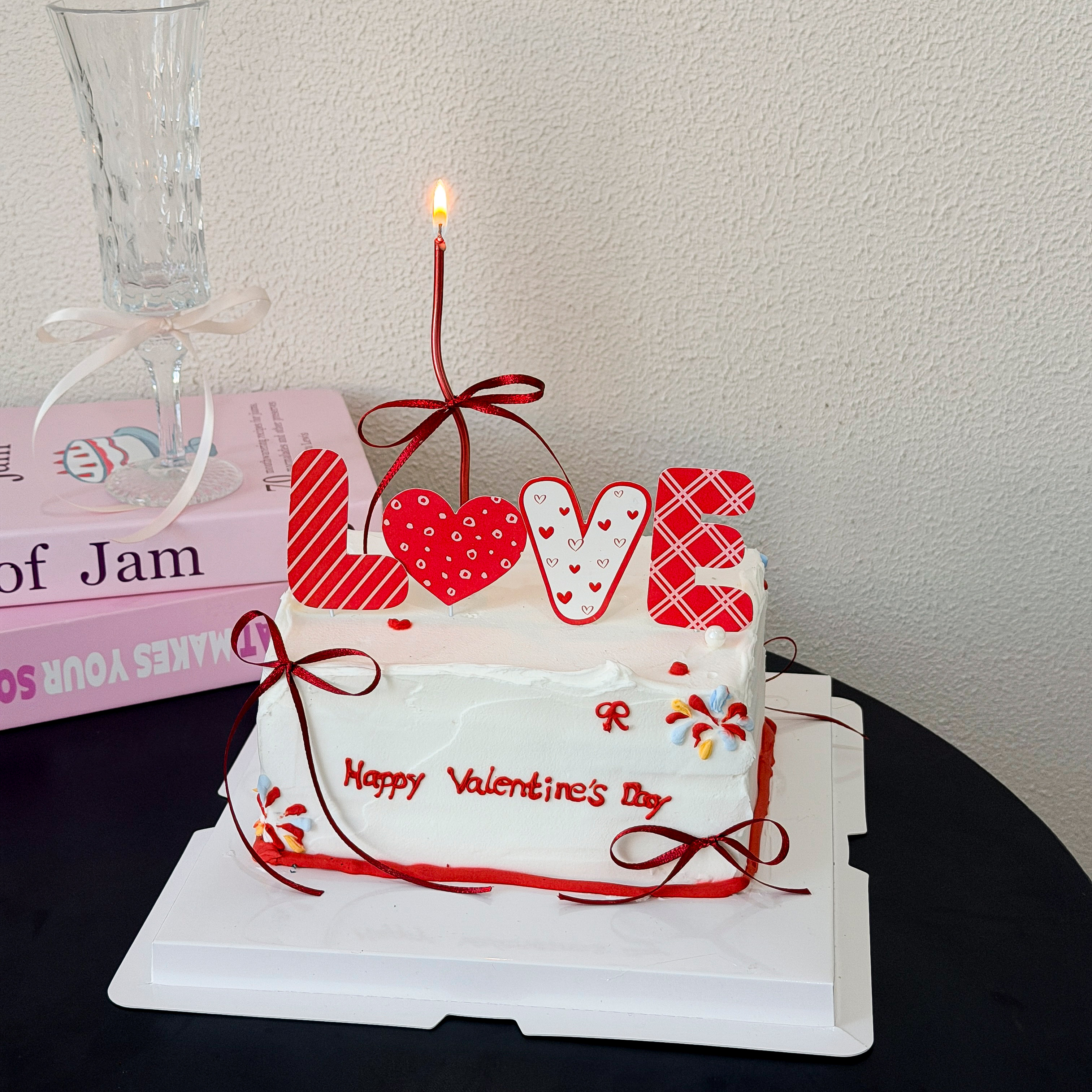 2026七夕情人节卡通LOVE蛋糕装饰情侣告白礼花丝带蜡烛甜品插件,淘宝优惠券,粉丝福利购,淘宝优惠卷