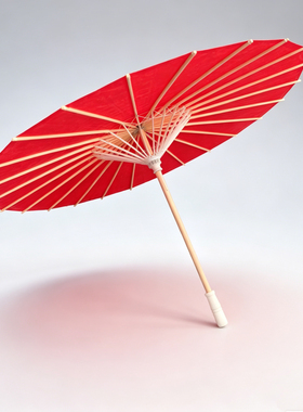 纯红婚礼手工桐油纸伞防雨防晒
